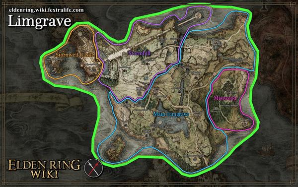limgrave location map elden ring wiki guide 600px