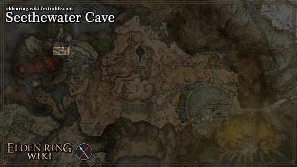 seethewater cave location map elden ring wiki guide 600px