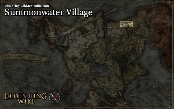 summonwater village location map elden ring wiki guide 600px