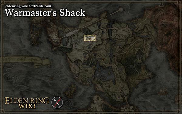 warmasters shack location map elden ring wiki guide 600px