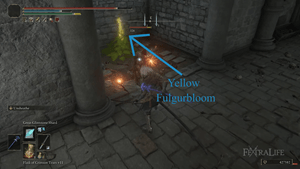 5 yellow fulggurbloom first scorpion river catacombs visualaid elden ring wiki guide min