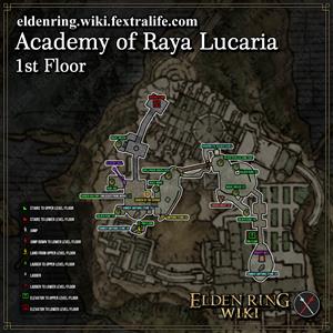 academy of raya lucaria 1st floor dungeon map elden ring wiki guide 300px