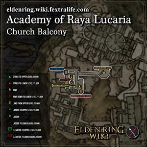 academy of raya lucaria church balcony dungeon map elden ring wiki guide 300px