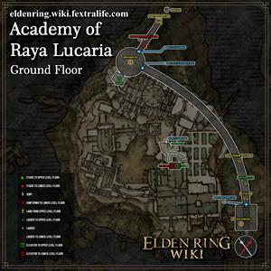academy of raya lucaria ground floor dungeon map elden ring wiki guide 300px