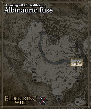 albinauric rise location map elden ring wiki guide 300px