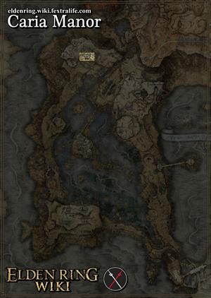 caria manor location map elden ring wiki guide 300px