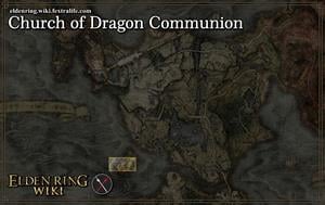 church of dragon communion location map elden ring wiki guide 300px