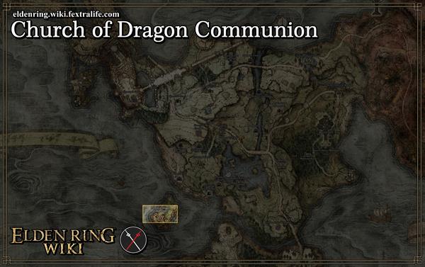 church of dragon communion location map elden ring wiki guide 600px