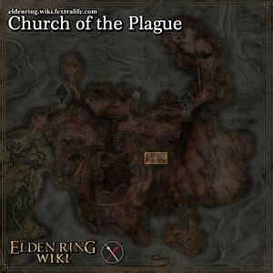 church of the plague location map elden ring wiki guide 300px