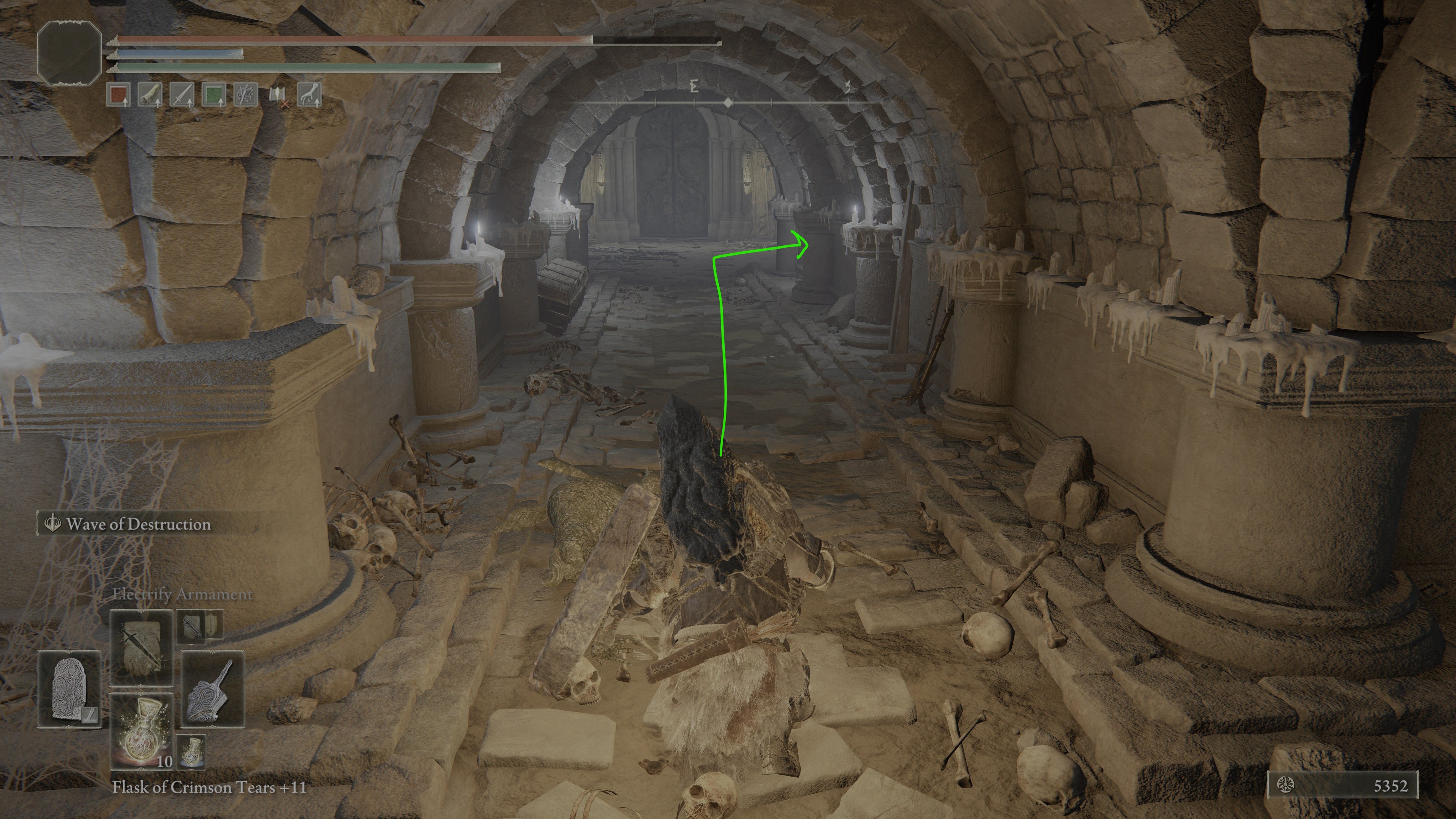 consecrated catacombs path to next frost trap