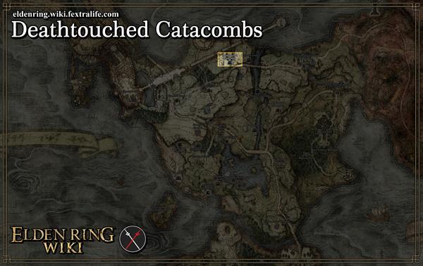 deathtouched catacombs location map elden ring wiki guide 600px