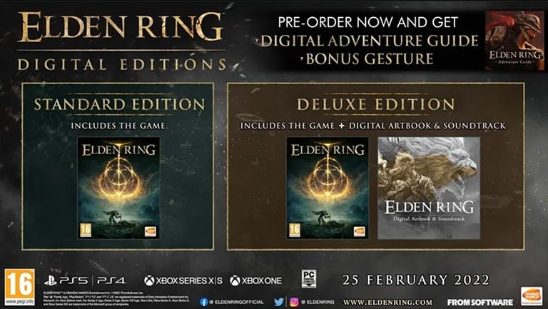 ELDEN RING Physical Full Game [PS4] - STANDARD EDITION EU