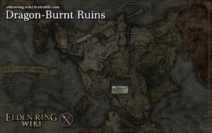dragon burnt ruins location map elden ring wiki guide 300px