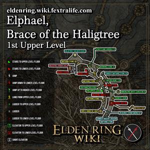 elphael brace of the haligtree 1st upper floor dungeon map elden ring wiki guide 300px