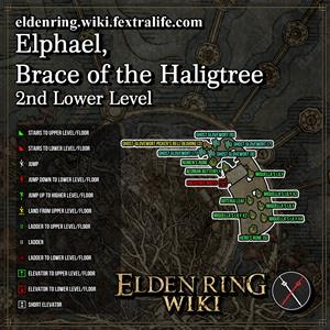 elphael brace of the haligtree 2nd lower floor dungeon map elden ring wiki guide 300px