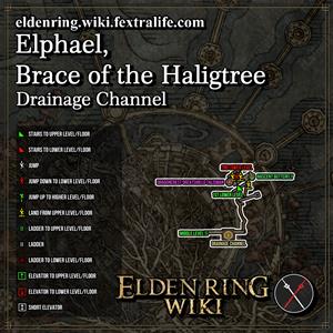 elphael brace of the haligtree drainage channel dungeon map elden ring wiki guide 300px