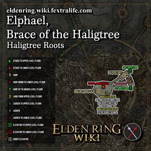 elphael brace of the haligtree roots dungeon map elden ring wiki guide 300px