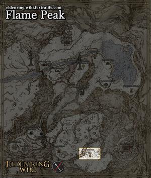 flame peak location map elden ring wiki guide 300px
