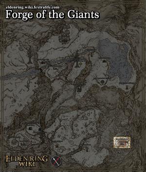 forge of the giants location map elden ring wiki guide 300px