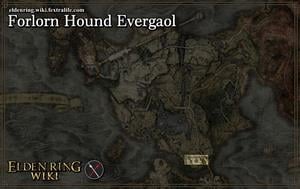 forlorn hound evergaol location map elden ring wiki guide 300px