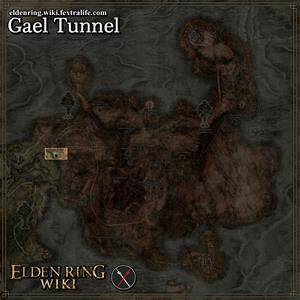 gael tunnel location map elden ring wiki guide 300px