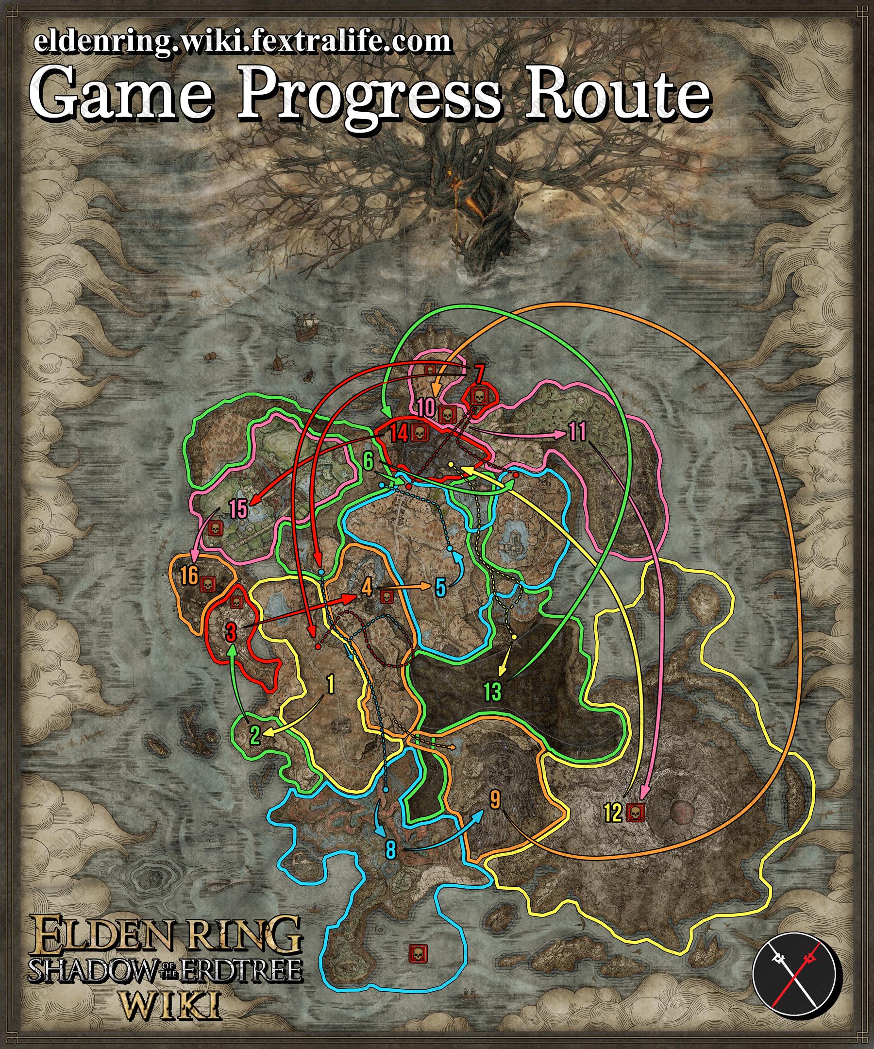 Shadow Lands Game Progress Route | Elden Ring Wiki