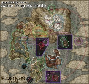 game progress route map elden ring wiki guide 300px