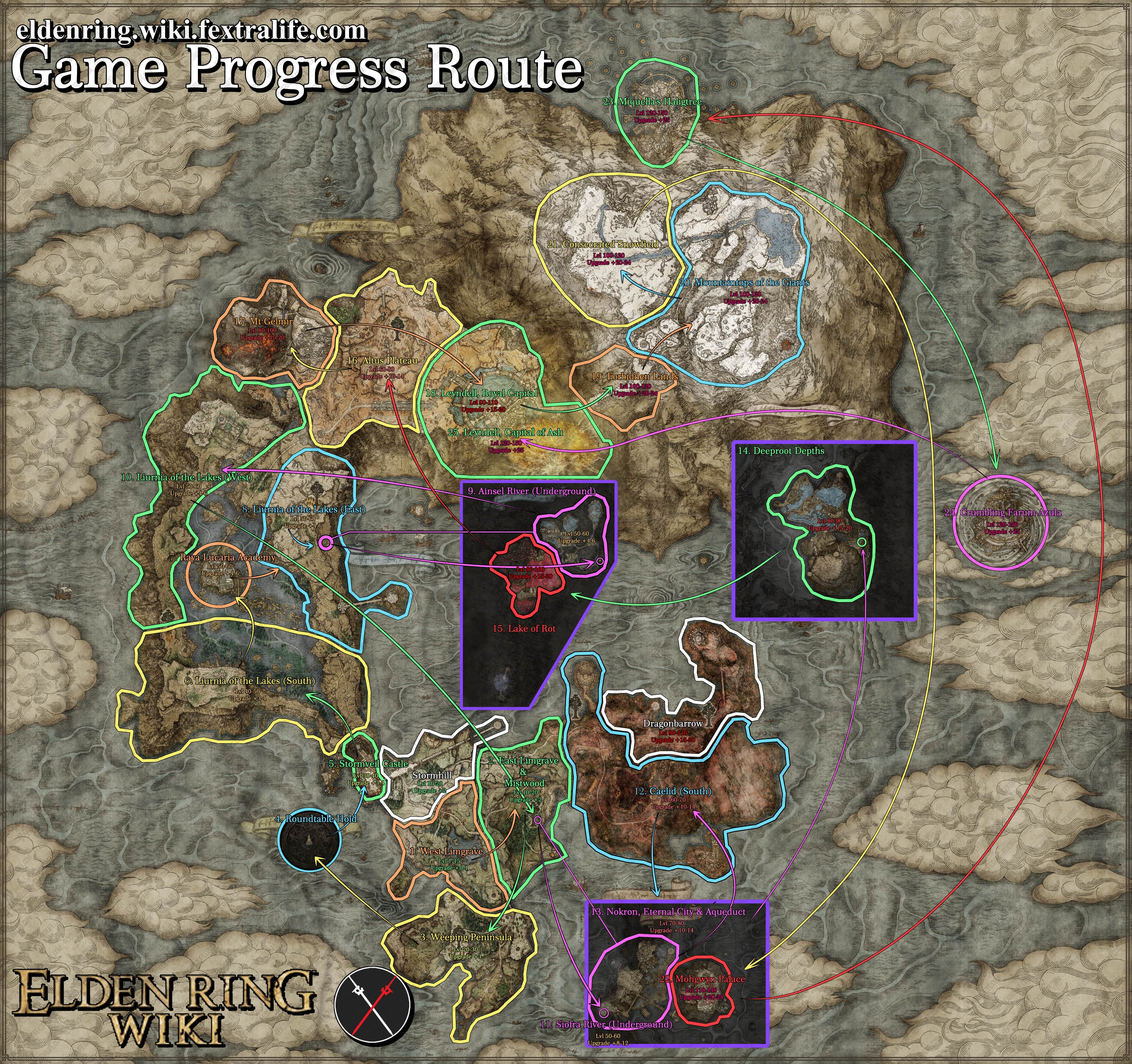 Elden Ring Map According To Level