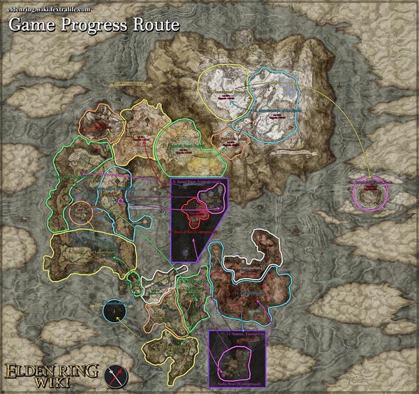 game progress route map elden ring wiki guide 600px