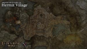 hermit village location map elden ring wiki guide 300px