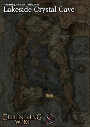 lakeside crystal cave location map elden ring wiki guide 300px