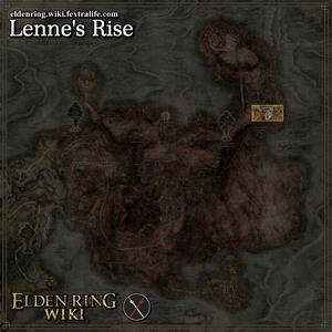 lennes rise location map elden ring wiki guide 300px