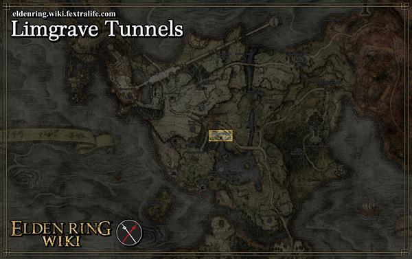 limgrave tunnels location map elden ring wiki guide 600px