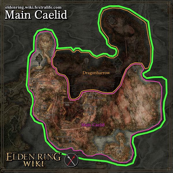main caelid location map elden ring wiki guide 600px