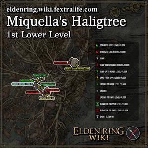 miquella's haligtree 1st lower level dungeon map elden ring wiki guide 300px