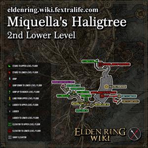 miquella's haligtree 2nd lower level dungeon map elden ring wiki guide 300px