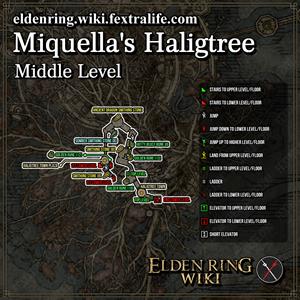 miquella's haligtree middle level dungeon map elden ring wiki guide 300px