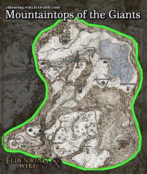 mountaintops of the giants location map elden ring wiki guide 300px