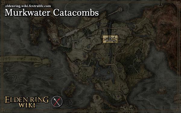 murkwater catacombs location map elden ring wiki guide 600px