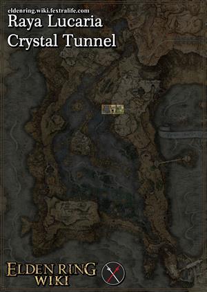 raya lucaria crystal tunnel location map elden ring wiki guide 300px