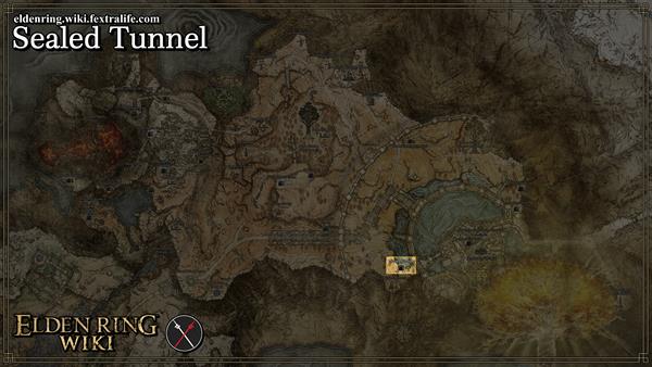 sealed tunnel location map elden ring wiki guide 600px