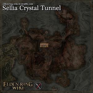 sellia crystal tunnel location map elden ring wiki guide 300px