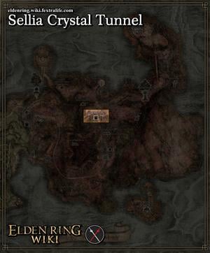 sellia crystal tunnel map elden ring wiki guide 300px