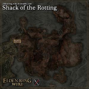 shack of the rotting location map elden ring wiki guide 300px