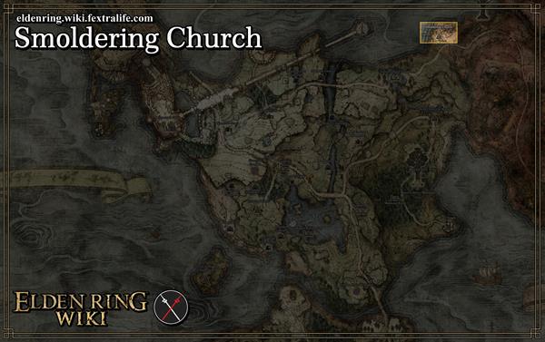 smoldering church location map elden ring wiki guide 600px