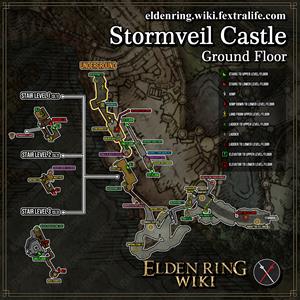 stormveil castle ground floor dungeon map elden ring wiki guide 300px