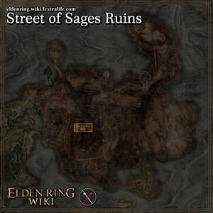 street of sages ruins location map elden ring wiki guide 300px