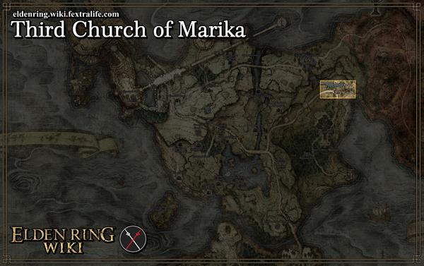 third church of marika location map elden ring wiki guide 600px