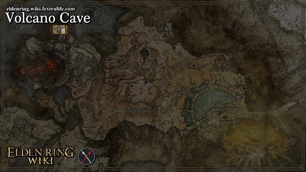volcano cave location map elden ring wiki guide 600px