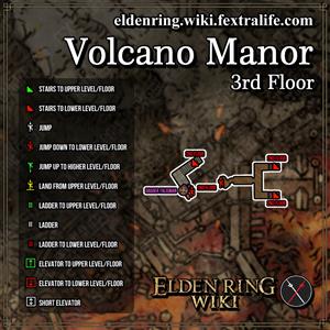 volcano manor 3rd floor dungeon map elden ring wiki guide 300px
